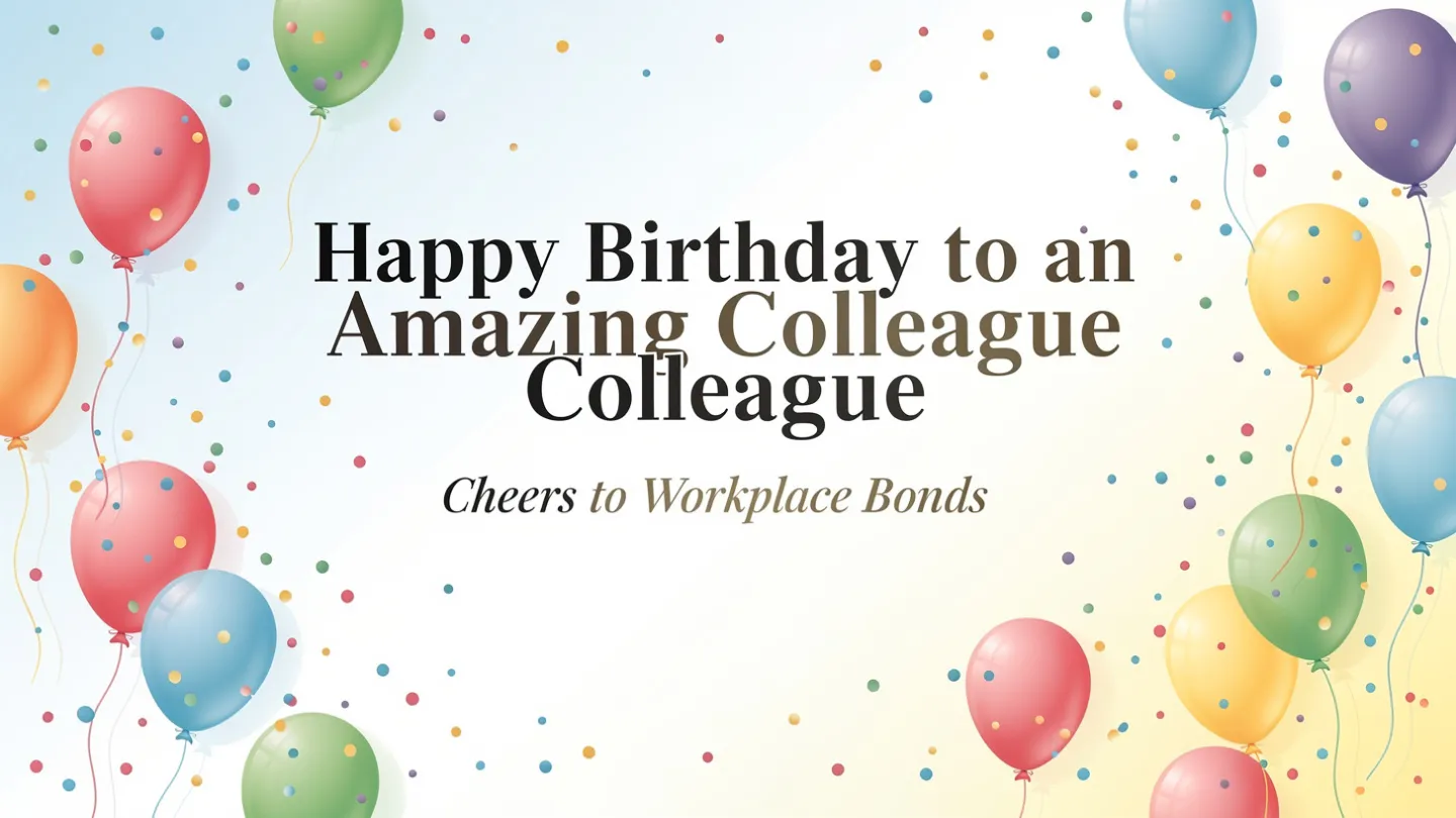 Birthday Wishes for Colleague
