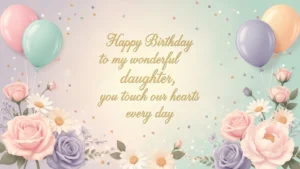 heartwarming birthday wishes for daughter